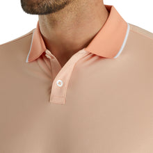 Load image into Gallery viewer, FootJoy Southern Living Solid Peach Mens Golf Polo
 - 3