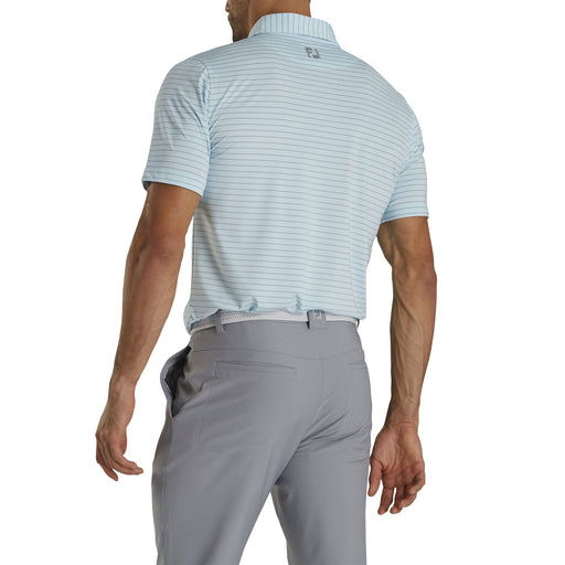 FootJoy AF Classic Stripe Ice Blue Men Golf Polo