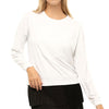 Lucky in Love The Original Lightweight White Womens Long Sleeve Tennis Pullover