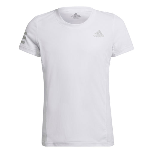 Adidas Club Girls Tennis T-Shirt - WHT/GRY2 100/XL