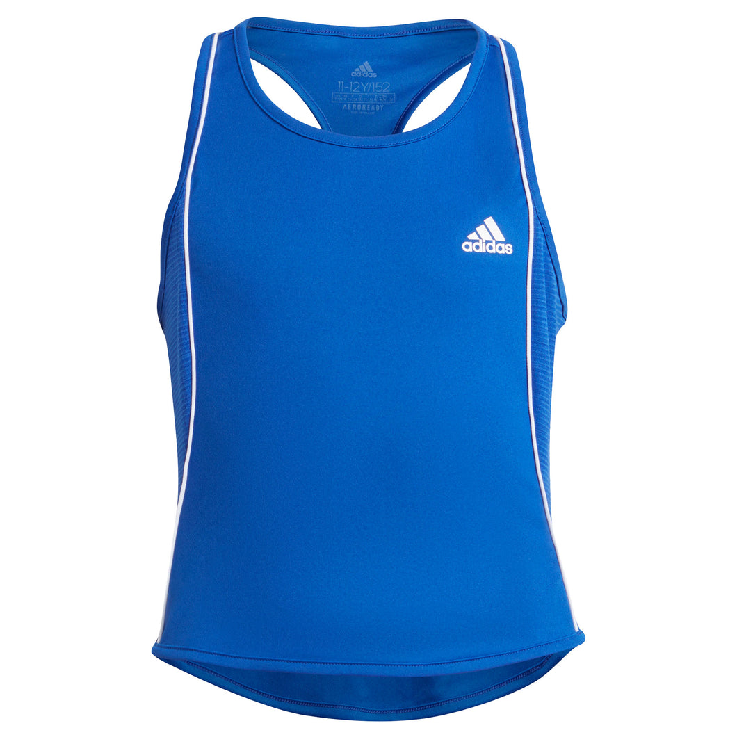 Adidas Pop Up Bold Blue-White Girl Tennis Tank Top - Bold Blue/White/L