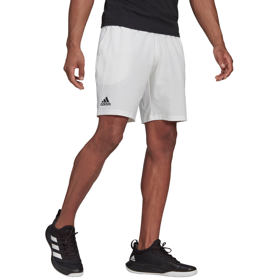 Adidas Club Stretch Woven Wh 7in Mens Tennis Short - White/Black/XXL