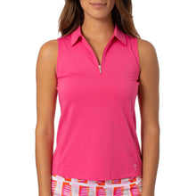 Load image into Gallery viewer, Golftini Zip Tech Womens Sleeveless Golf Polo - Hot Pink/XL
 - 5