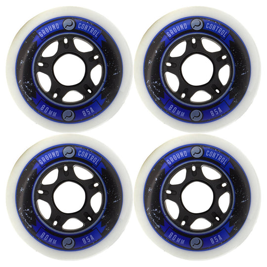 Ground Control 80mm/85A Inline Skate Wheels 4-Pack