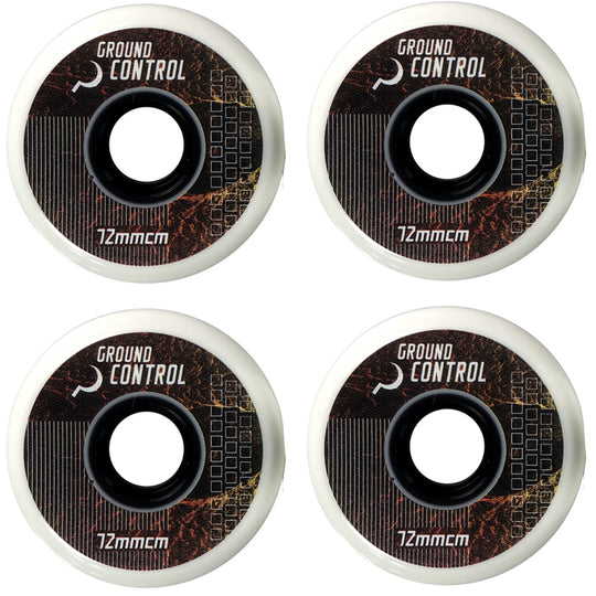 Ground Control 72mm/92A CM Inline Skate Wheels 4-Pack