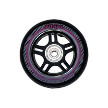 Load image into Gallery viewer, Fit-Tru Cruze 84mm Pink Inline Skate Wheels 4-Pack - Blk/Pnk/Yel
 - 1