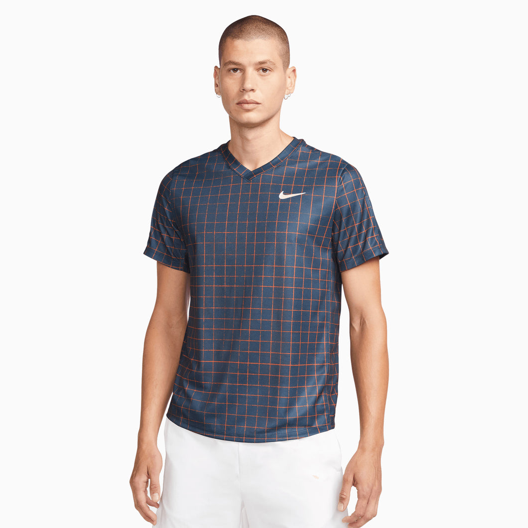 NikeCourt Dri-FIT Victory Print Mens Tennis Shirt