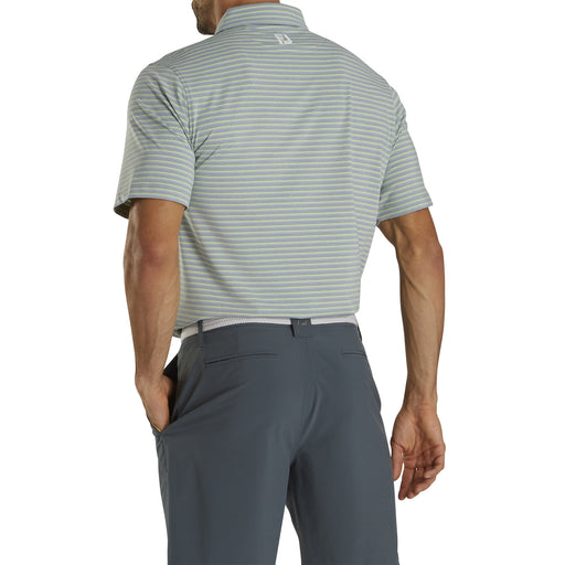 FootJoy Lisle Classic Stripe Grey Mens Golf Polo