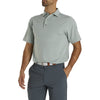 FootJoy Lisle Classic Stripe Heather Grey Mens Golf Polo