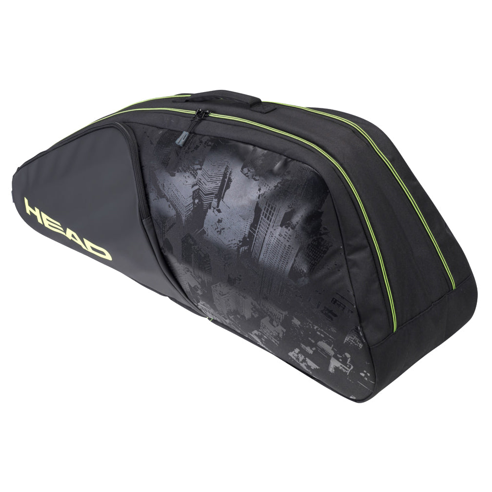 Head Extreme Nite 6R Combi Tennis Bag - Black/Neon