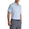 FootJoy Lisle Broken Pinstripe Sky-White Mens Golf Polo