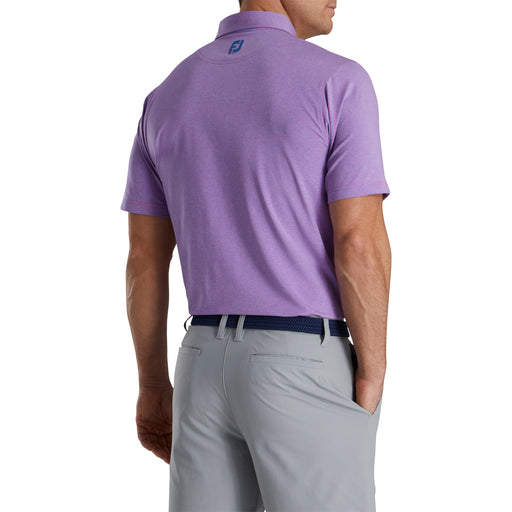 FootJoy Feeder Stripe Lisle Pink Mens Golf Polo