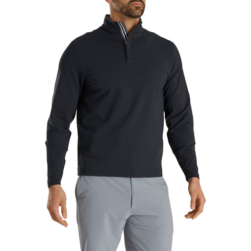 FootJoy Stretch Jersey Black Mens Golf 1/4 Zip