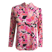 Load image into Gallery viewer, Gottex Zip Mock Life Womens Long Sleeve Sun Shirt - Portofina Pink/XL
 - 2