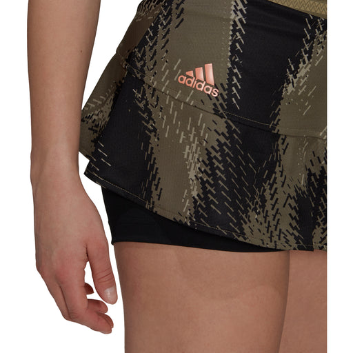 Adidas PB Printed Match Grn Womens Tennis Skirt