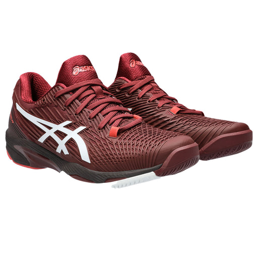 Asics Solution Speed FF 2 Mens Tennis Shoes - Antiq Red/White/D Medium/13.0