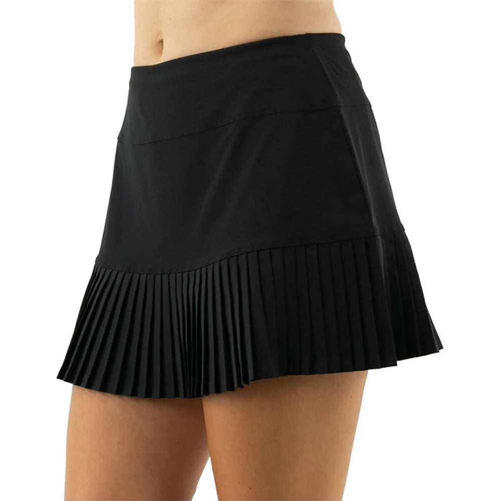 Cross Court Essentials Ruffled Womens Tennis Skirt - BLACK 1000/XL