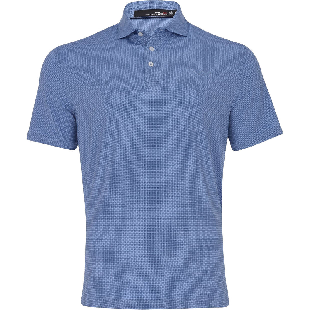 RLX Ralph Lauren Print Lwt Air Blue Mens Golf Polo