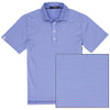 RLX Ralph Lauren Airflow Stripe Purple Martin Blue Lagoon Mens Golf Polo