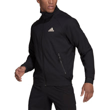Load image into Gallery viewer, Adidas Stretch Woven PrimeBlue Mens Tennis Jacket - BLK/WNDR WT 001/XXL
 - 1
