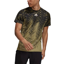 Load image into Gallery viewer, Adidas FreeLift Printed PB Mens Tennis Shirt - ORBIT GREEN 315/XL
 - 3