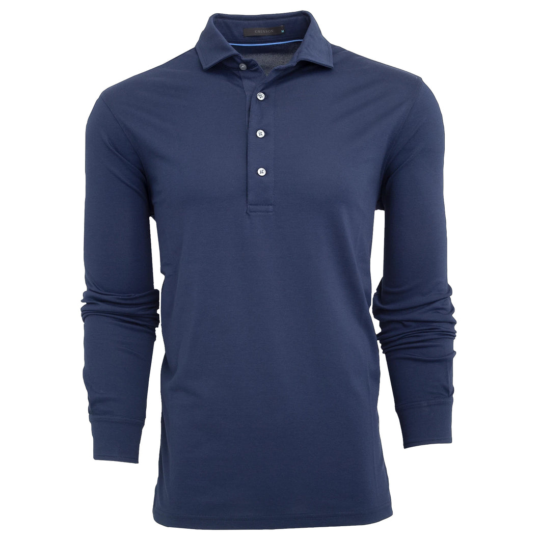 Greyson Omaha Mens Longsleeve Golf Polo