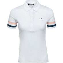 Load image into Gallery viewer, J. Lindeberg Stella White Womens Golf Polo
 - 1