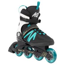 Load image into Gallery viewer, K2 Kinetic 80 Womens Inline Skates 1 - Black/Turquoise/11.0
 - 1