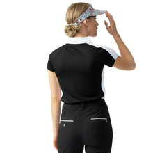 Load image into Gallery viewer, Daily Sports Roxa Black Women Cap Sleeve Golf Polo
 - 2