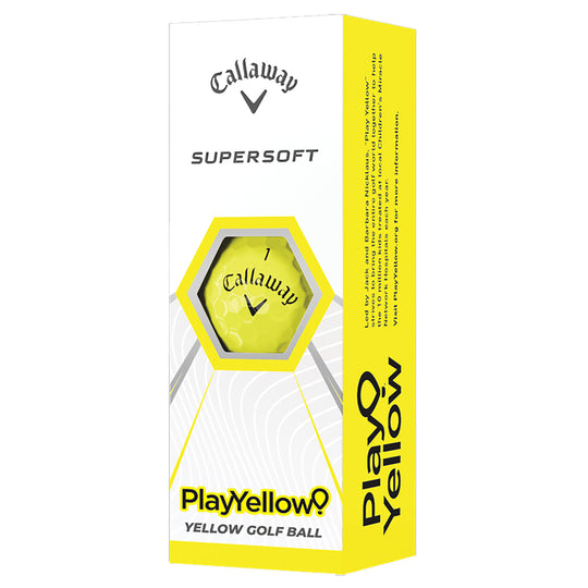Callaway Supersoft Play Yellow Golf Balls - Sleeve