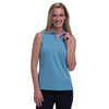 Fairway & Greene Emily Veridian Womens Sleeveless Golf Polo