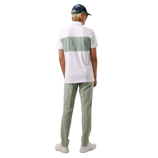 J. Lindeberg Tom Regular Fit White Mens Golf Polo