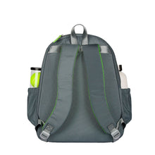 Load image into Gallery viewer, Ame &amp; Lulu Courtside Charc Lime Tennis Backpack
 - 2