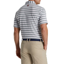 Load image into Gallery viewer, FootJoy Regency Stripe Lisle Grey Mens Golf Polo
 - 2