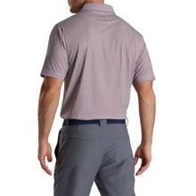 Load image into Gallery viewer, FootJoy Loop Print Lisle Merlot Mens Golf Polo
 - 2