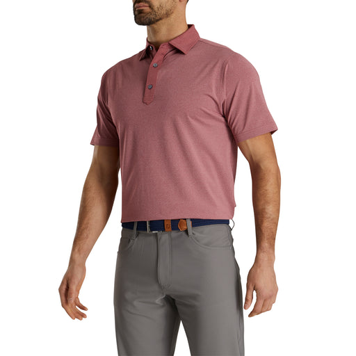 FootJoy Diamond Line Print Lisle Mens Golf Polo