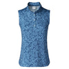 Daily Sports Coral Blue Womens Sleeveless Golf Polo