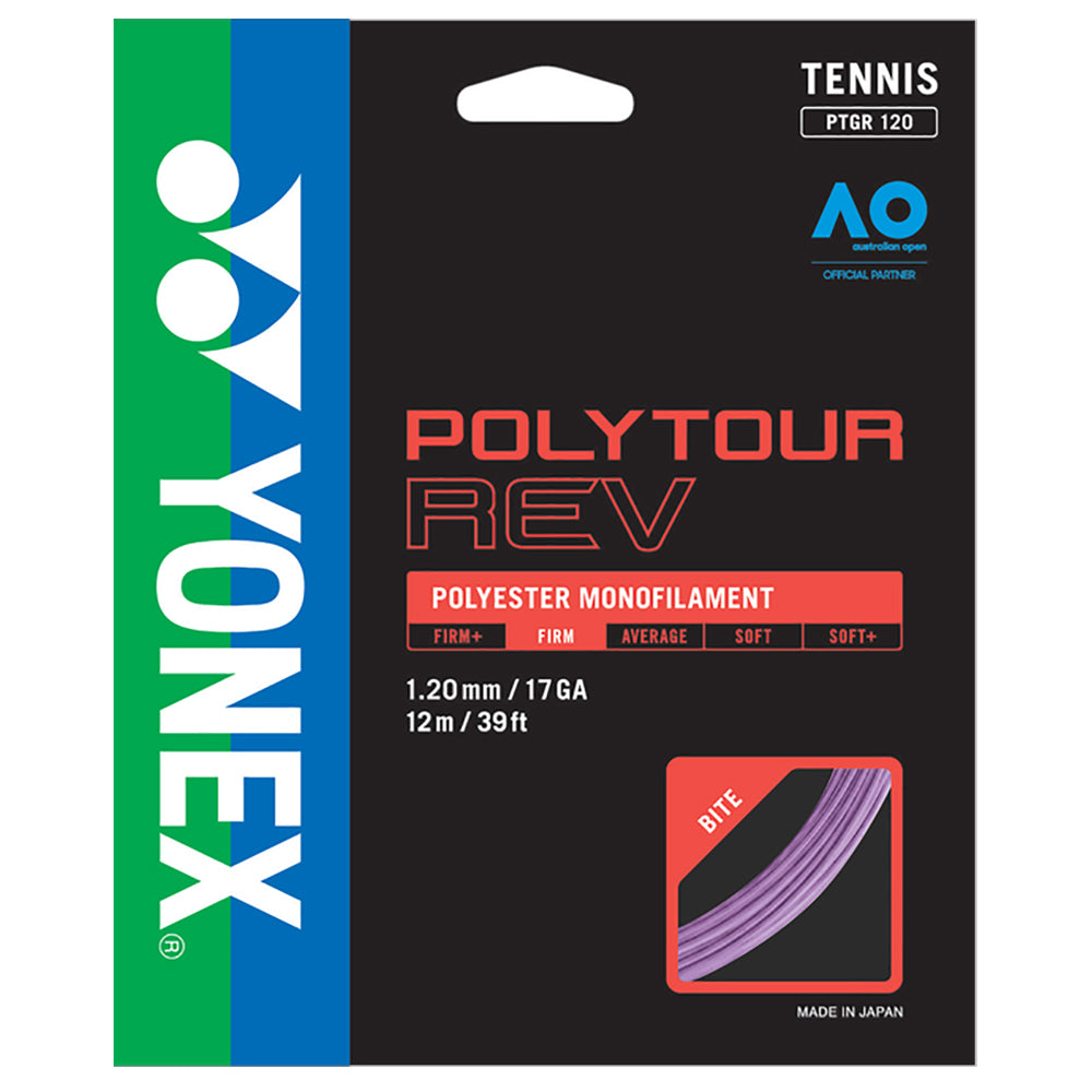 Yonex Poly Tour Rev 120 17g PU Tennis String - Default Title