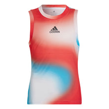 Load image into Gallery viewer, Adidas Match White Red Sky Girls Tennis Tank Top - WHT/RED/SKY 100/XL
 - 1