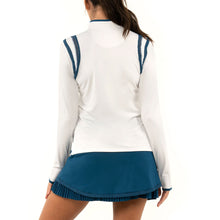 Load image into Gallery viewer, Lucky in Love Watch Me Win Wht Women LS Golf Shirt
 - 2