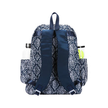 Load image into Gallery viewer, Ame &amp; Lulu Game On Navy Snakeskin Tennis Backpack
 - 2