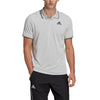 Adidas HEAT.RDY Grey One Mens Tennis Polo