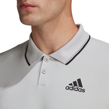 Load image into Gallery viewer, Adidas HEAT.RDY Grey One Mens Tennis Polo
 - 3