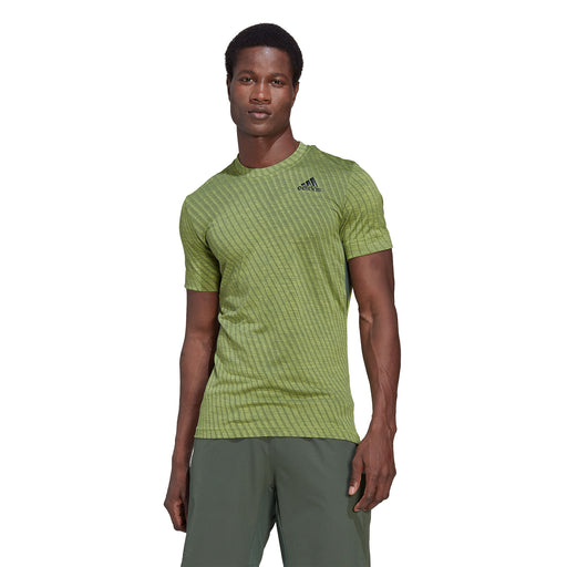 Adidas FreeLift Mens Tennis T-Shirt 1 - BEAM YELLOW 730/XXL