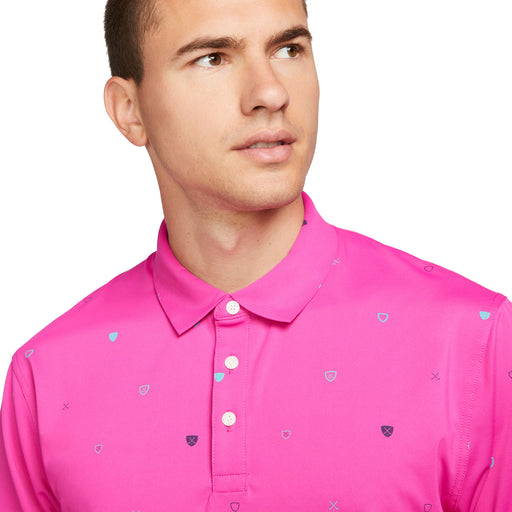 Nike Dri-FIT Player Heritage Print Mens Golf Polo