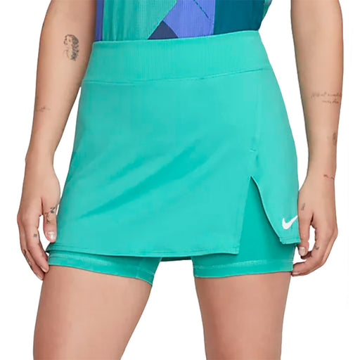 NikeCourt Victory Straight Womens Tennis Skirt - WASHED TEAL 392/M
