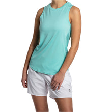 Load image into Gallery viewer, Baddle Crewneck Womens Pickleball Tank Top - Hthr Aqua Aqp/XXL
 - 2