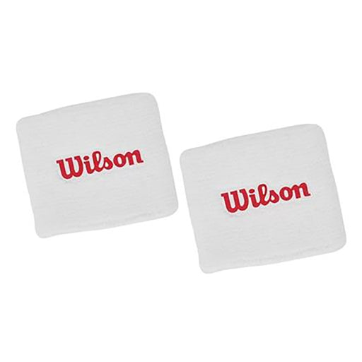 Wilson White Wristband 2-Pack