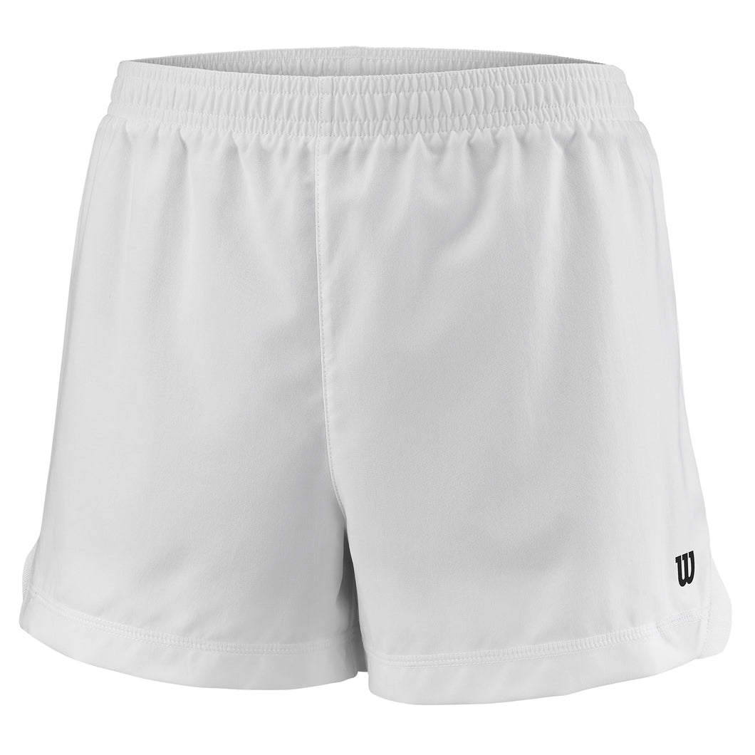 Wilson Team 3.5in Girls Tennis Shorts - White/L