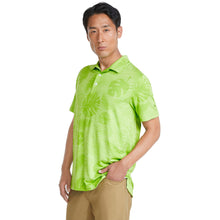 Load image into Gallery viewer, Puma CLOUDSPUN Leaves N Flowers Mens Golf Polo - GREENRY HTHR 03/XL
 - 1